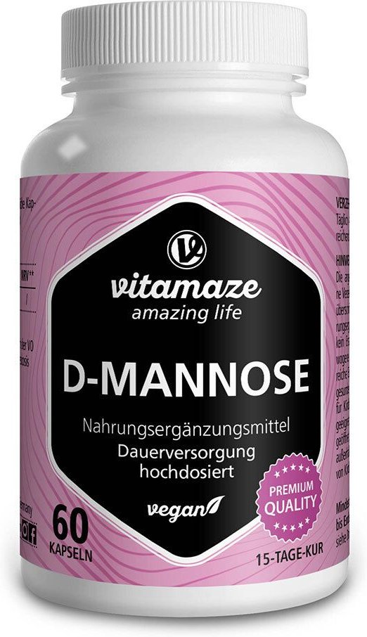 D-Mannose Hochdosiert vegan Kapseln
