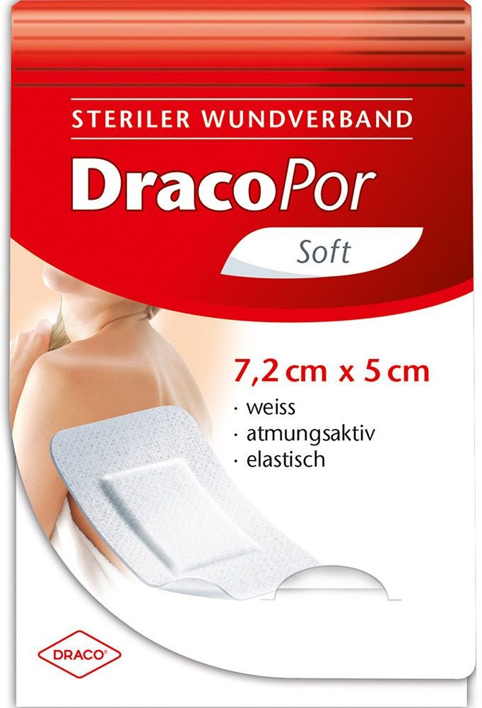 Dracopor Wundverband 5x7,2 cm steril 50 St Pflaster