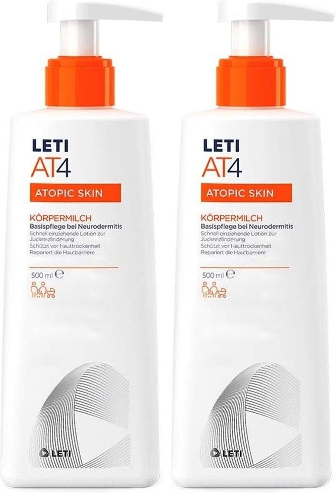 Leti AT4 Körpermilch 2x 2x500 ml Milch