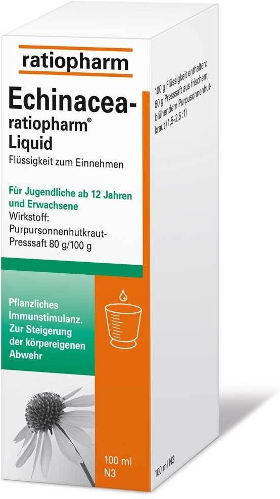 Echinacea-Ratiopharm Liquid 100 ml Lösung zum Einnehmen