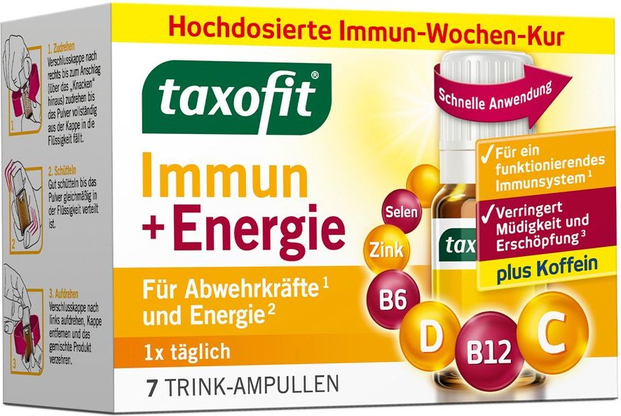 Thumbnail - Taxofit Immun & Energie Trinkampullen