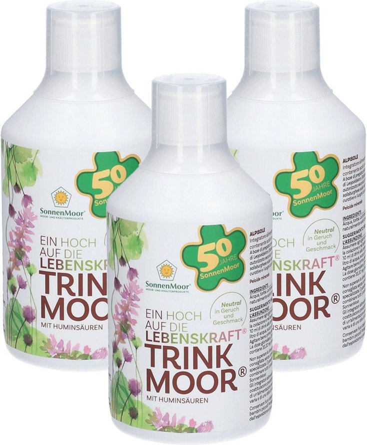 Trinkmoor Sonnenmoor 3er-Pack 3x500 ml Flüssigkeit