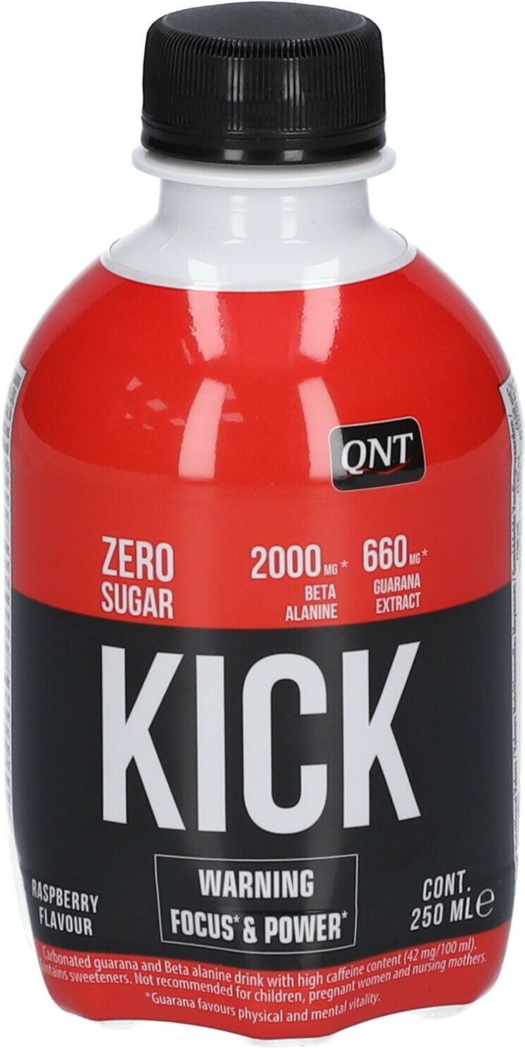 QNT Kick Power Drink Raspberry 250 ml Flüssigkeit