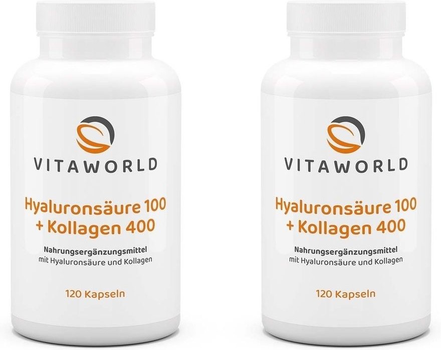 2x Hyaluronsäure 100 + Kollagen 400 2x120 St Kapseln