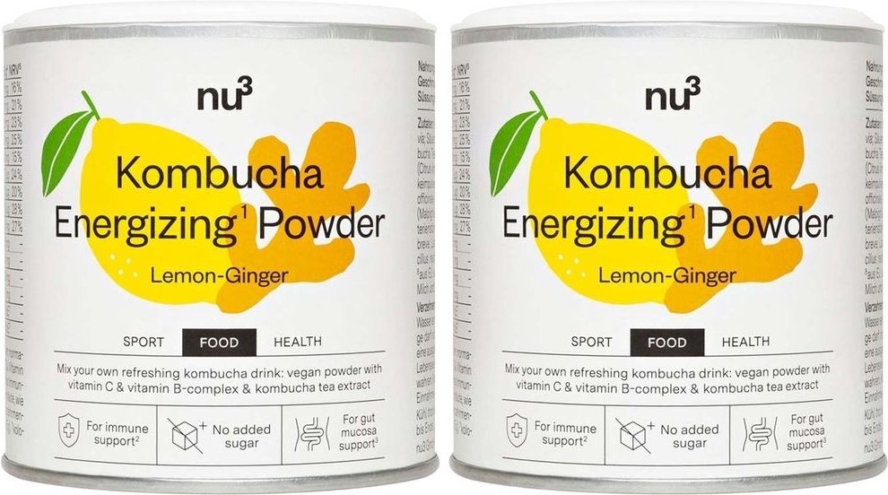nu3 Kombucha Energizing Powder x2 2x150 g Pulver