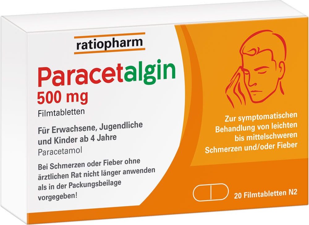 Paracetalgin 500 mg Filmtabletten 20 St