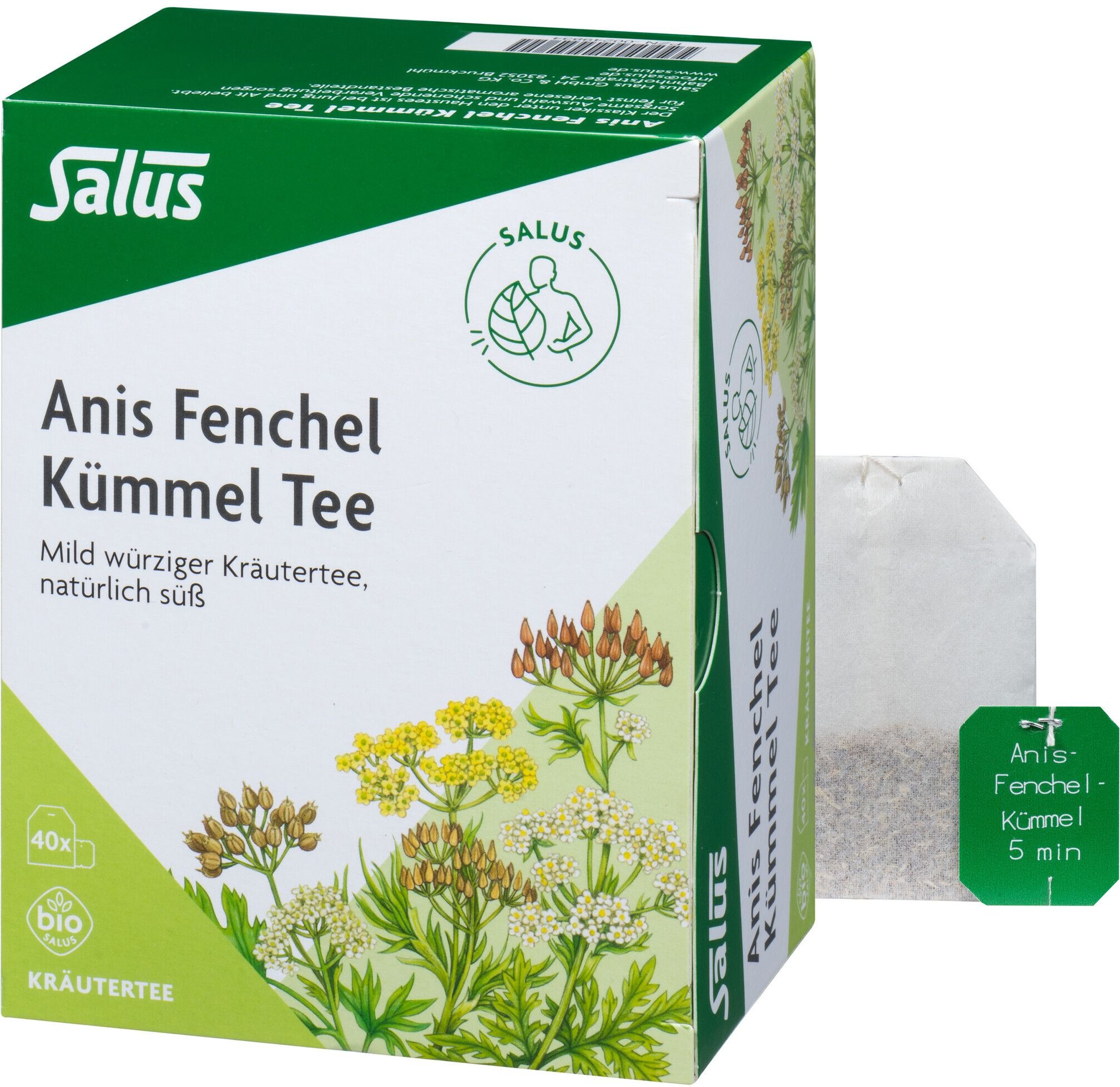 Thumbnail - Anis-Fench-Kuem-Tee Salus Bio 40 St Filterbeutel