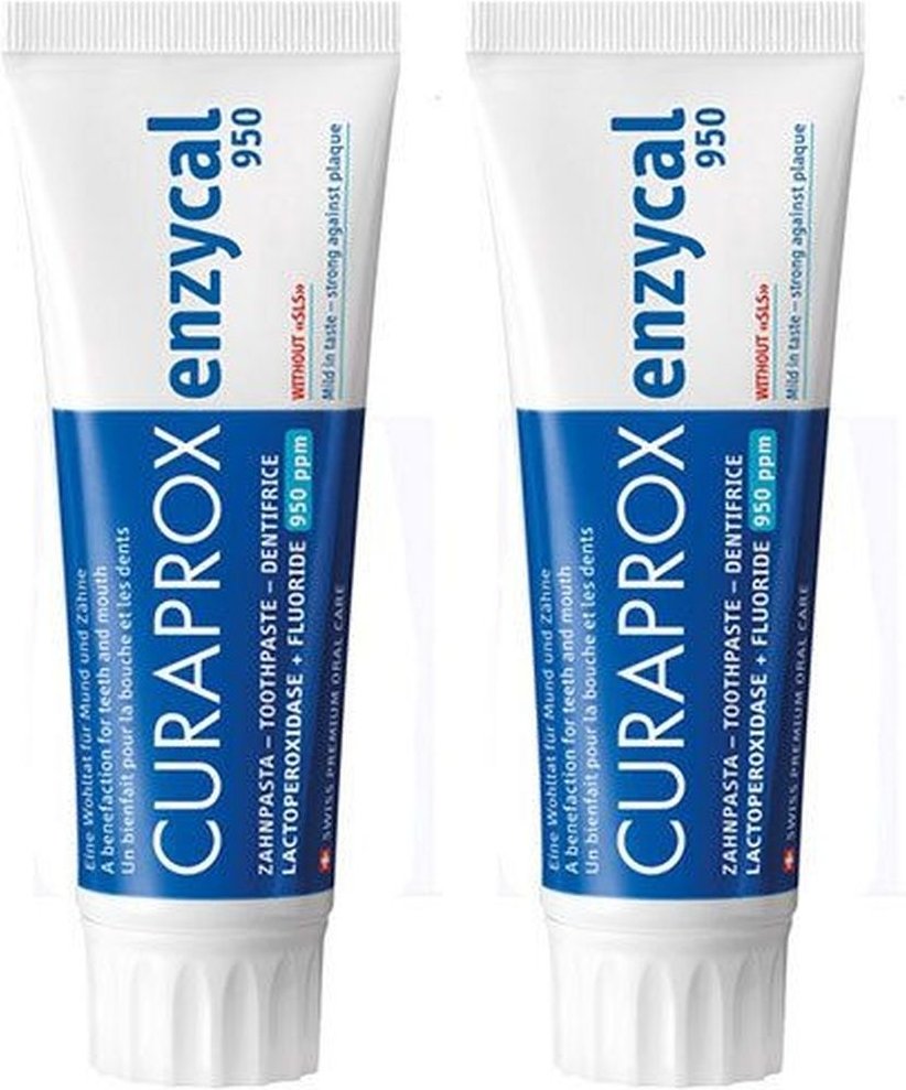 CURAPROx Enzycal 950 Fluor x2 2x75 ml Zahnpasta