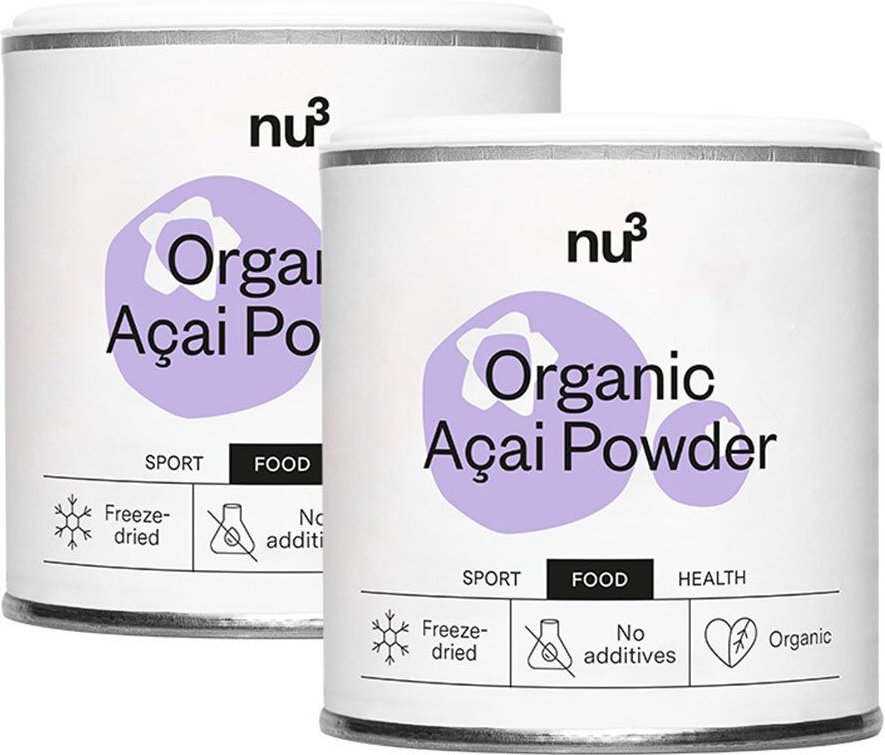 nu3 Bio Acai Pulver Doppelpack 2x65 g