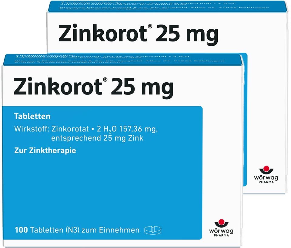 Zinkorot 25 mg Tabletten Doppelpack 2x100 St