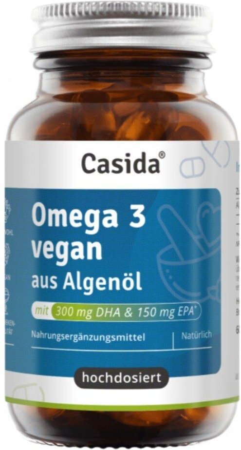 Omega-3 Vegan Algenöl hochdosiert EPA DHA Kapseln