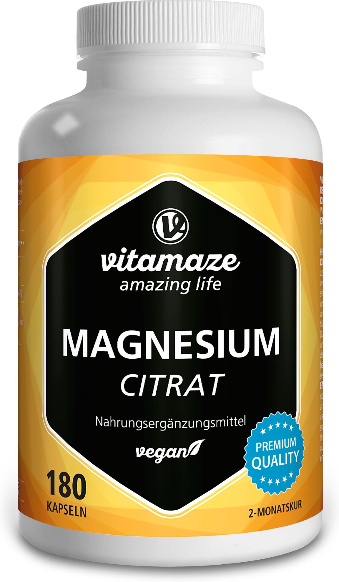 Magnesiumcitrat 360 mg vegan Kapseln