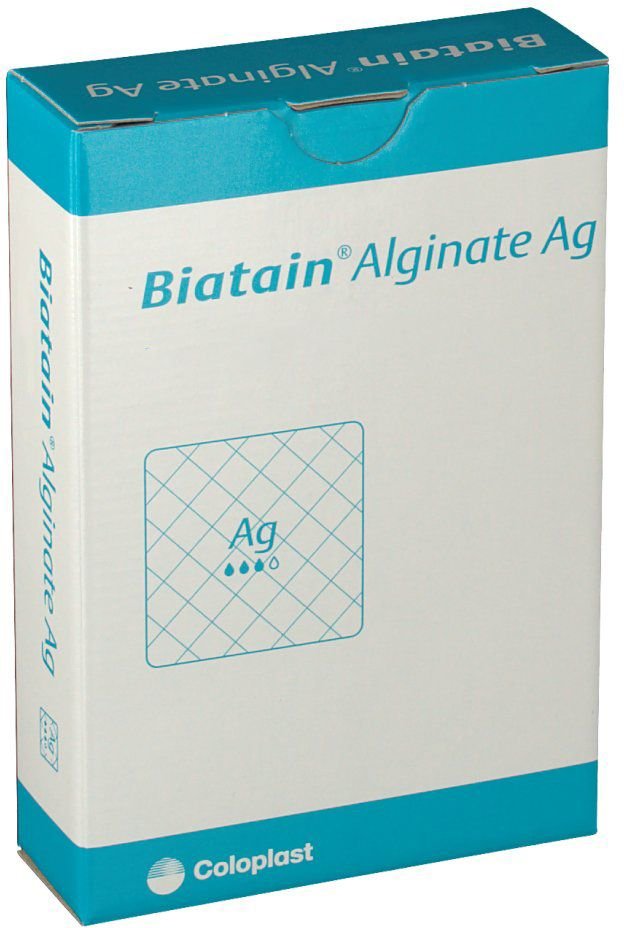 Thumbnail - Biatain Alginate Ag Kompressen 5x5 cm mit Silber 30 St Verband