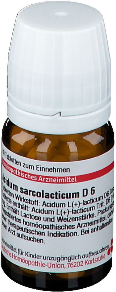 Acidum Sarcolacticum D 6 Tabletten 80 St
