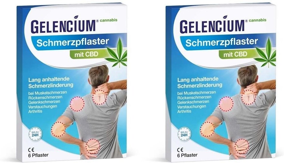 Gelencium Schmerzpflaster 2x 2x6 St Pflaster