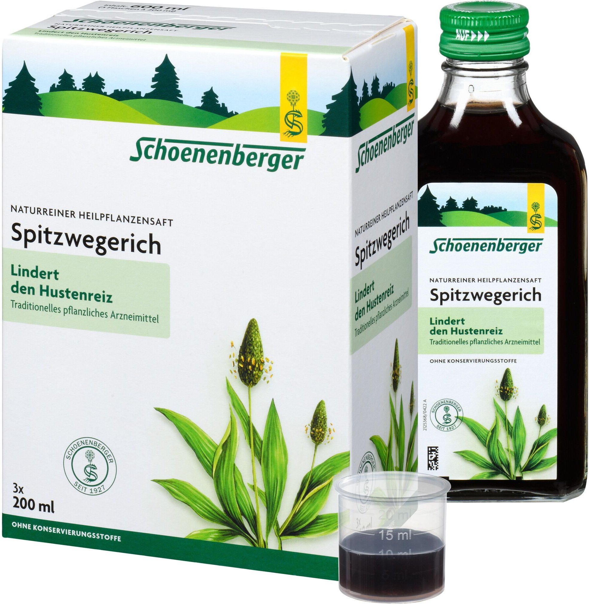 Spitzwegerichsaft Schoenenberger 3x200 ml Saft