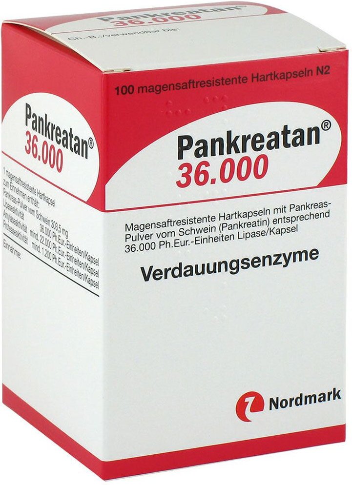 Pankreatan 36.000 magensaftresistente Kapseln