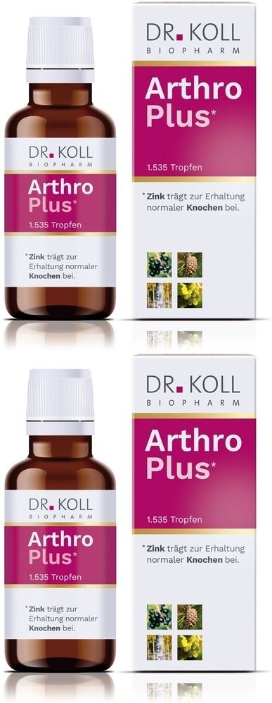 Arthro Plus Dr.Koll Gemmo Kompl.Weinrebe Zink Tro. x2 2x50 ml Tropfen
