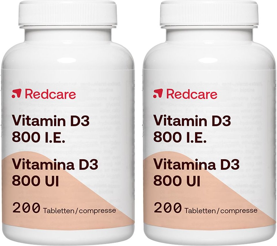 Vitamin D3 800Ie Redcare Doppelpack 2x200 St Tabletten