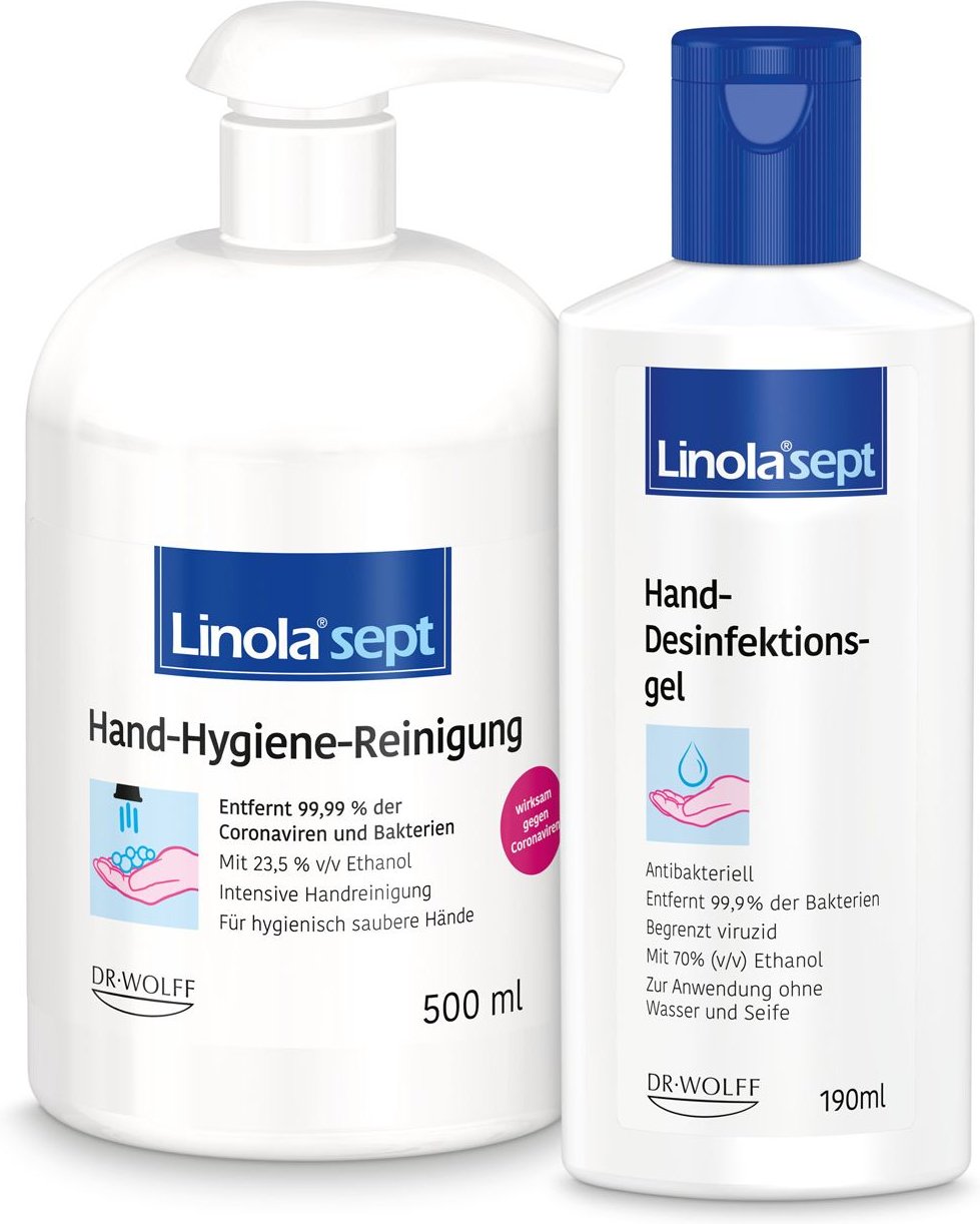Linola sept Handreinigung + Desinfektion Sparset 1 St Set