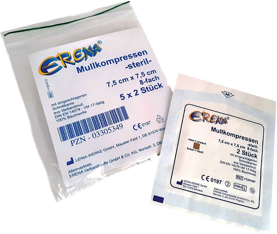 Erena Steril Mullkompresse 7,5x7