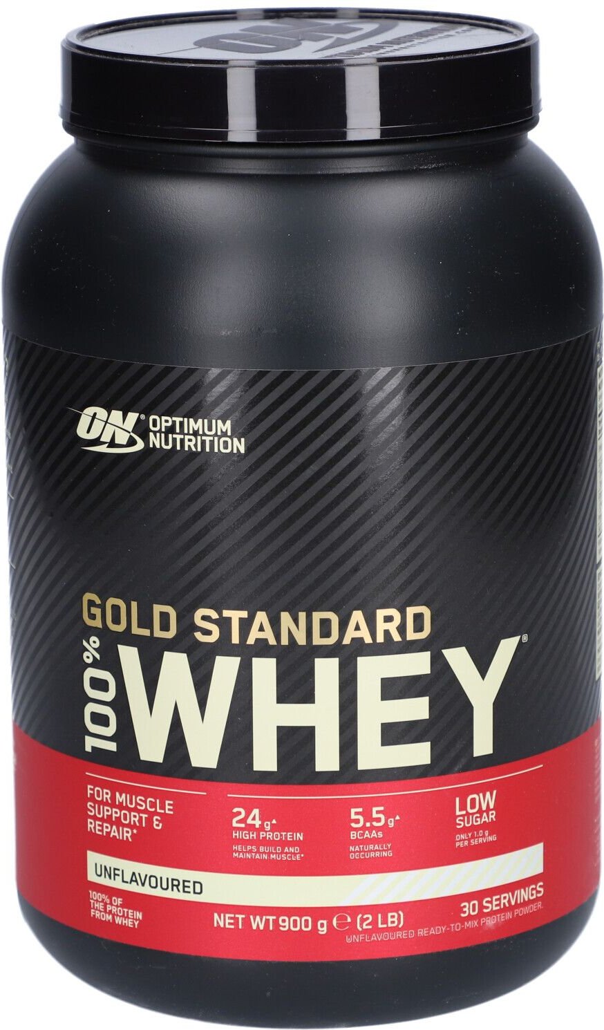 Optimum Nutrition 100% Whey Gold Standard 2LB Unflavoured 900 g Pulver