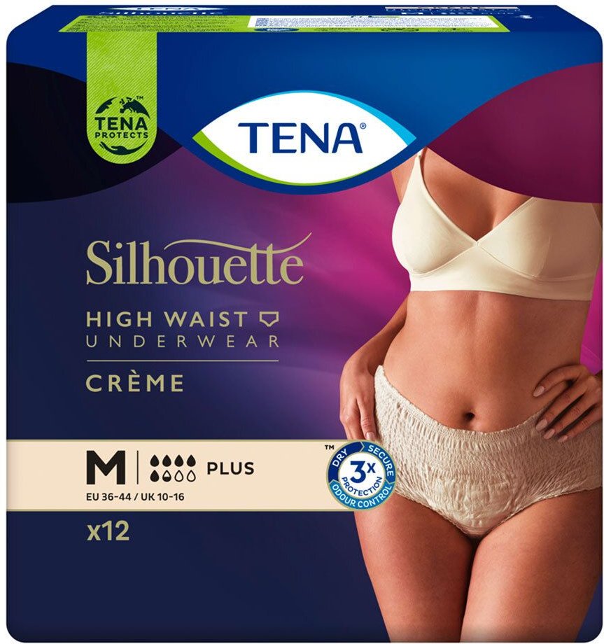 Thumbnail - Tena Silhouette Plus M creme Inkontinenz Pants 4x12 St Einweghosen
