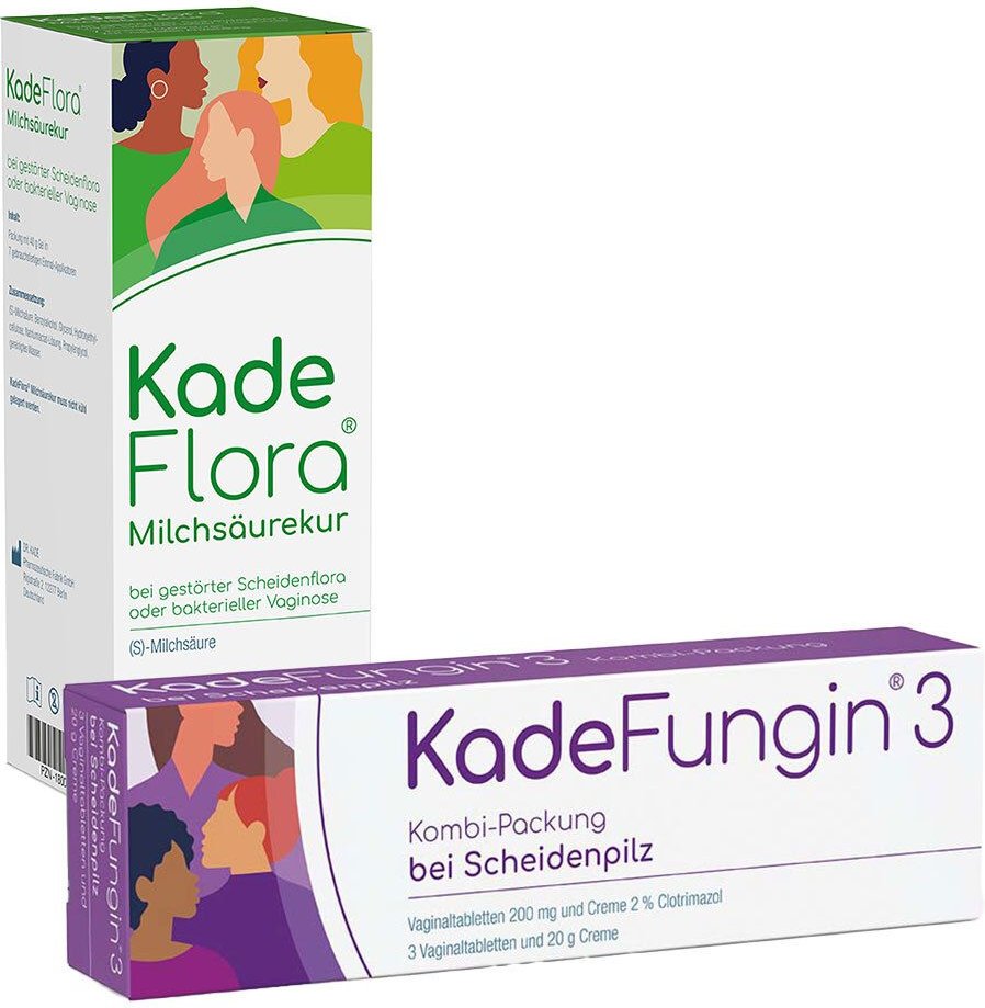 Thumbnail - KadeFungin 3 Kombipackung + KadeFlora Milchsäurekur 1 St Set