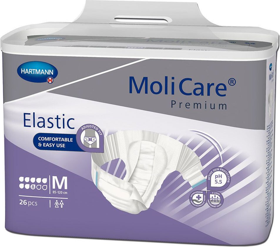 Molicare Premium Elastic Slip 8 Tropfen Gr.M 26 St Einweghosen