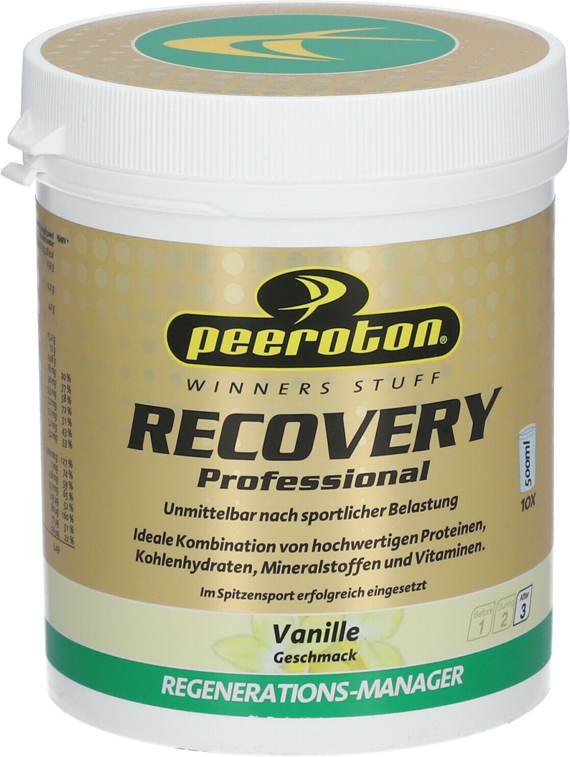 Peeroton Recovery Vanille 600 g Pulver