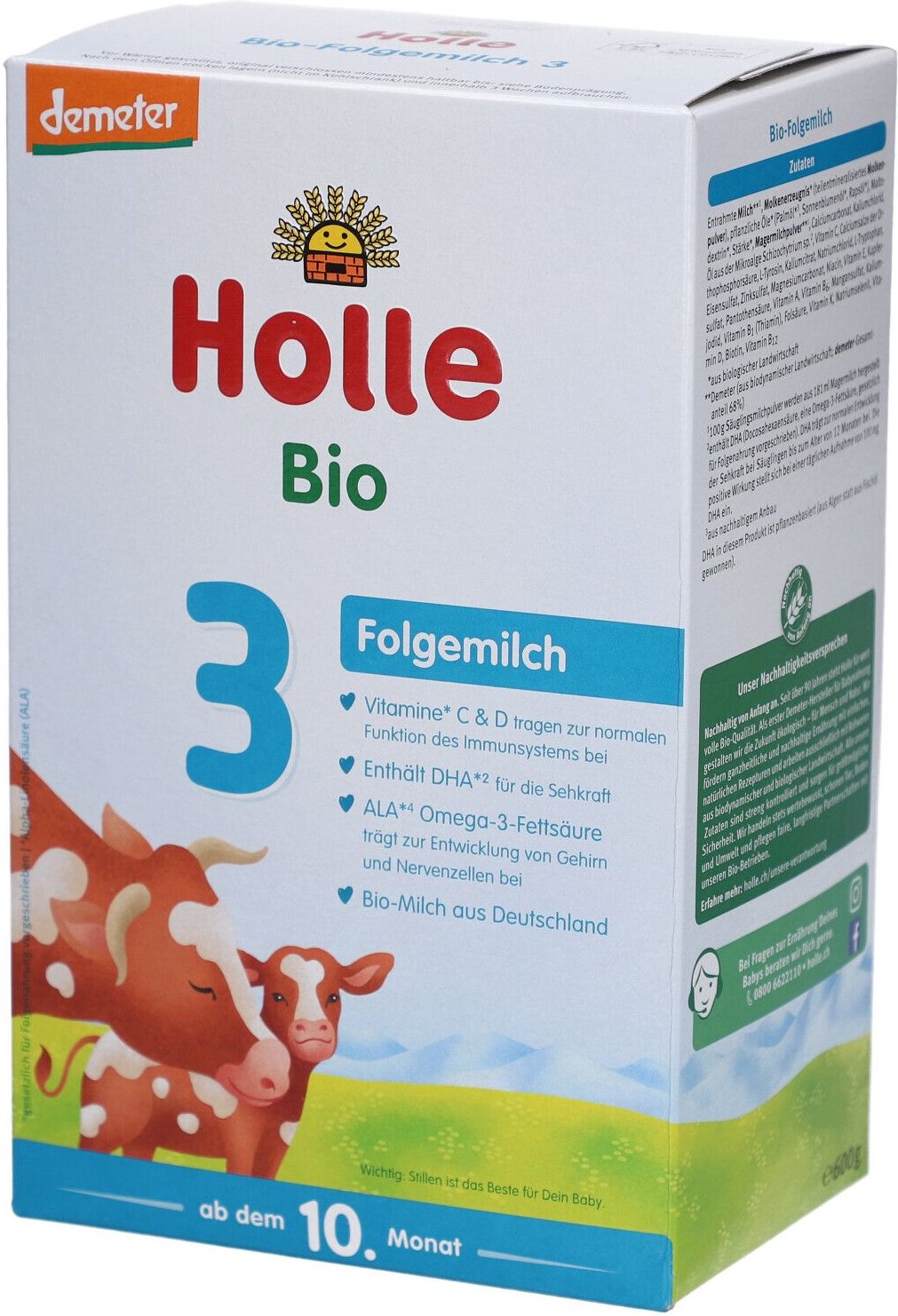 Thumbnail - Holle Bio Säuglings Folgemilch 3 600 g Pulver