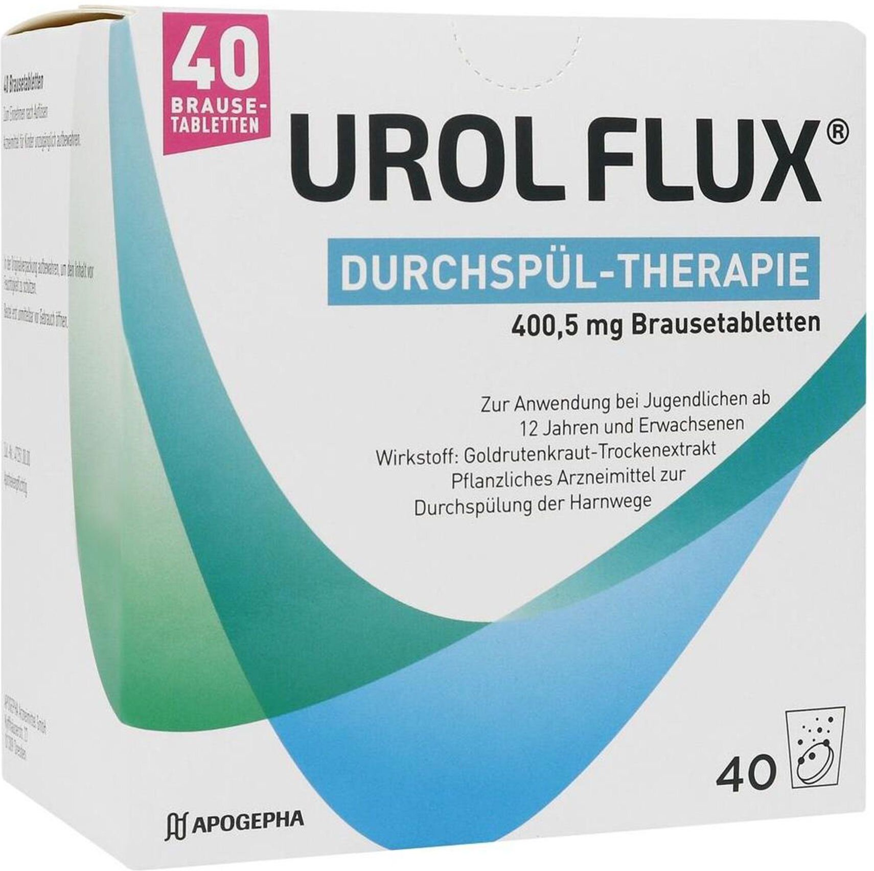 Urol Flux Durchspül-Therapie 400,5 mg Brausetabl. 40 St Brausetabletten