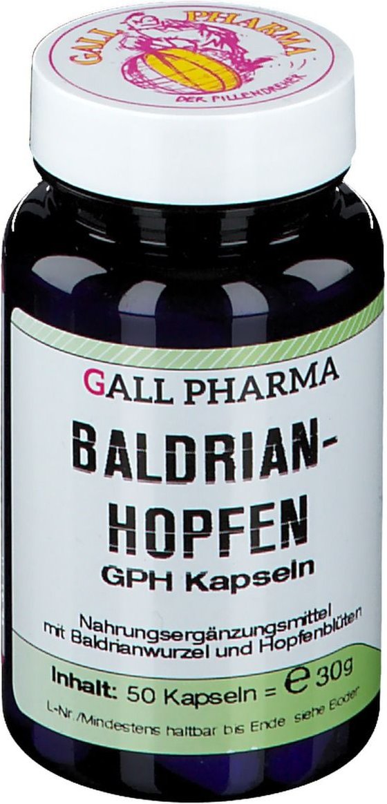 Baldrian Hopfen GPH Kapseln 50 St