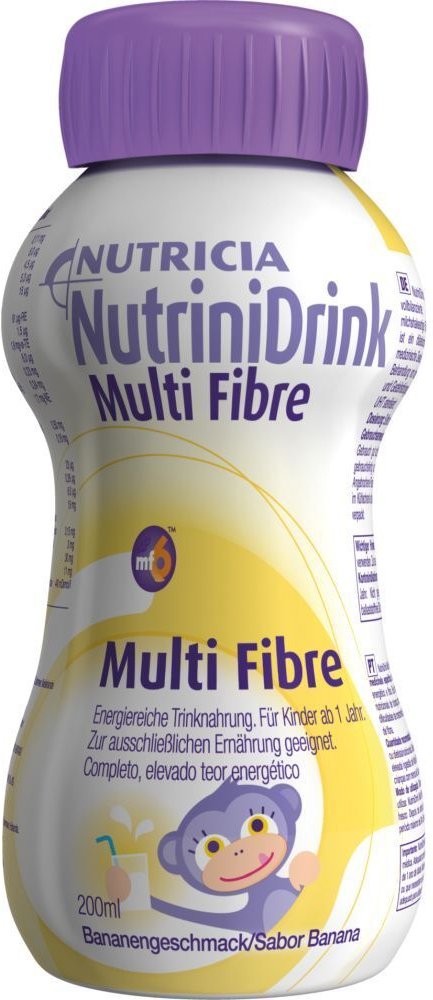 Thumbnail - Nutrinidrink MultiFibre Bananengeschmack 200 ml Flüssigkeit