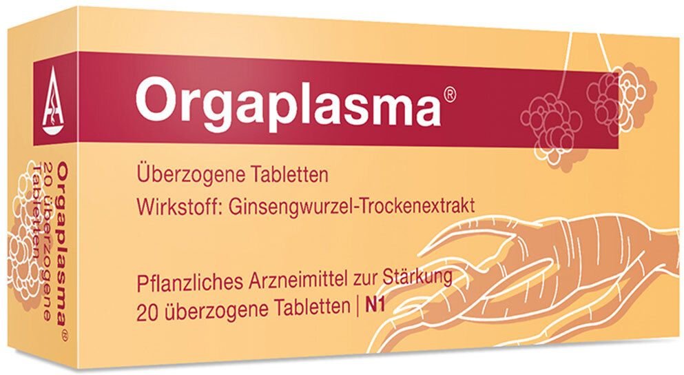 Orgaplasma überzogene Tabletten 20 St Überzogene