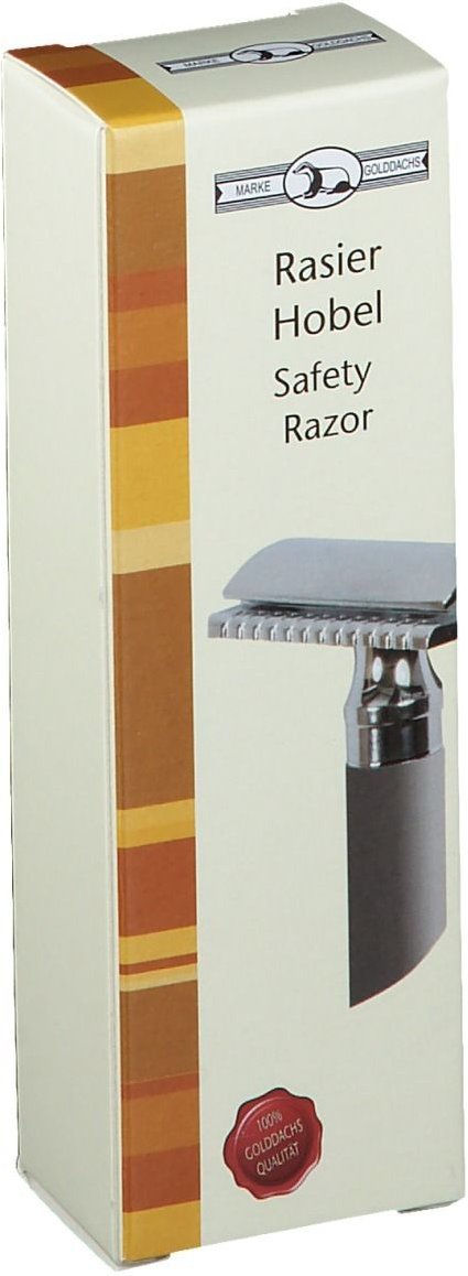 Rasierhobel titanfarben Golddachs 1 St Gerät