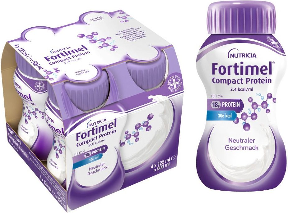 Fortimel Compact Protein 2.4 kcal neutral 4x125 ml Flüssigkeit