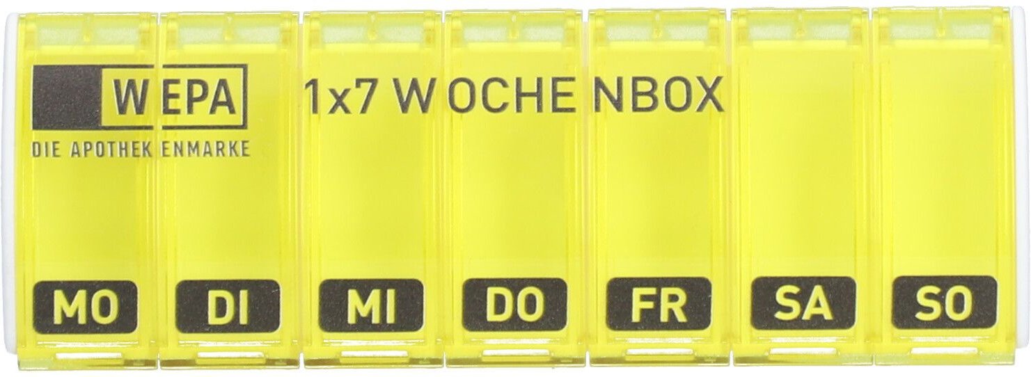 Wepa 1x7 Wochenbox UV-Schutz + gelb