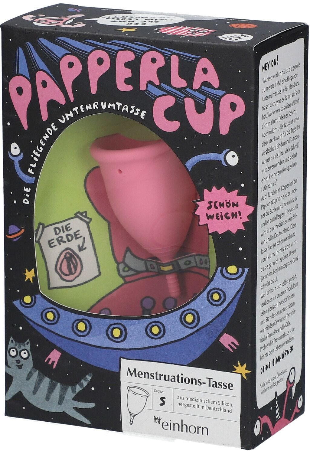 einhorn Menstruationstasse Papperlacup Gr. S 1 St Sonstige