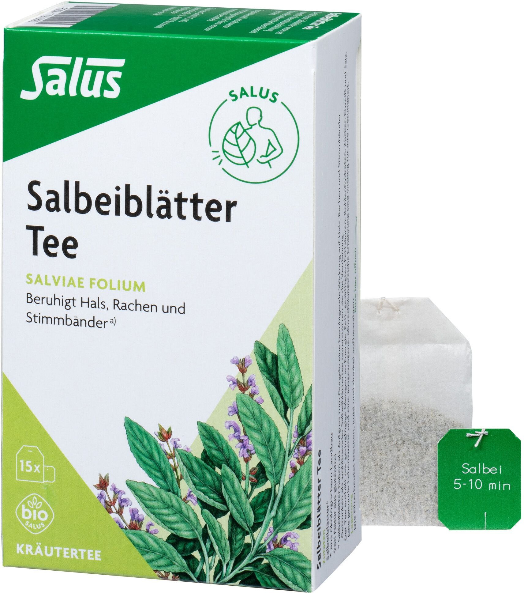 Thumbnail - Salbeiblätter Tee Bio Salus Filterbeutel 15 St