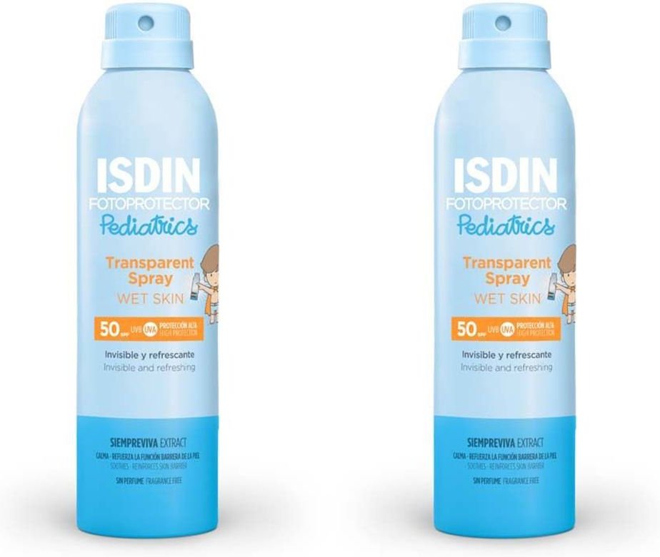 2x Isdin Fotoprotector Ped.Wet Skin Spray LSF 50 2x250 ml