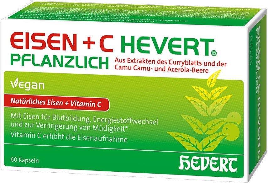 Eisen + C Hevert pflanzlich Kapseln