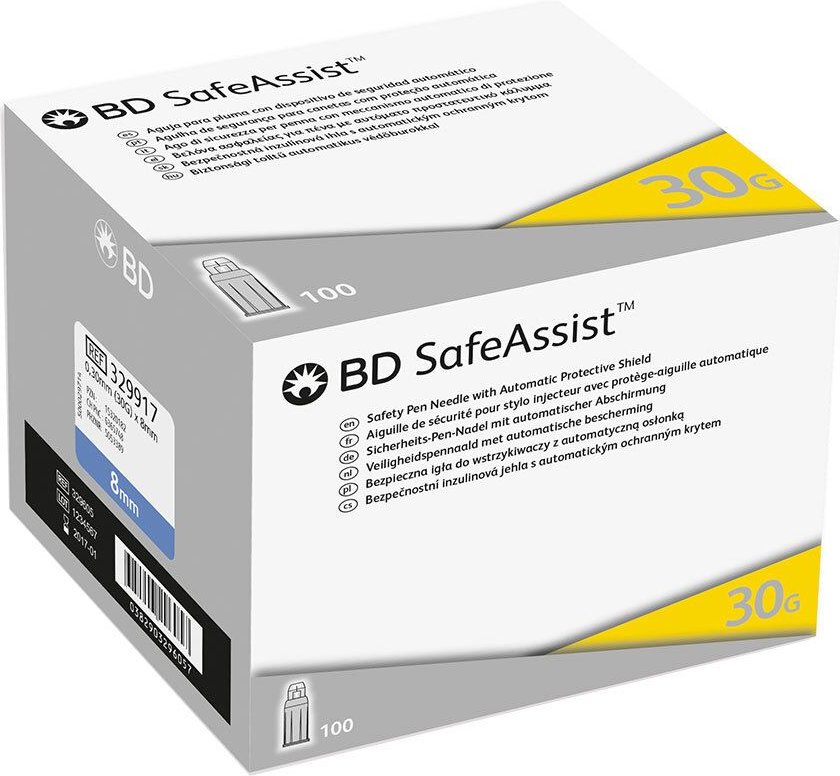 Thumbnail - BD Safeassist Sicherheits-Pen-Nadeln 30 G 8 mm 100 St Kanüle