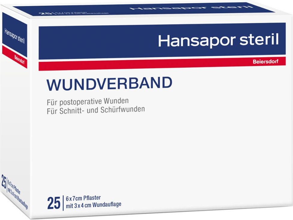 Hansapor steril Wundverband 6x7 cm 25 St Verband