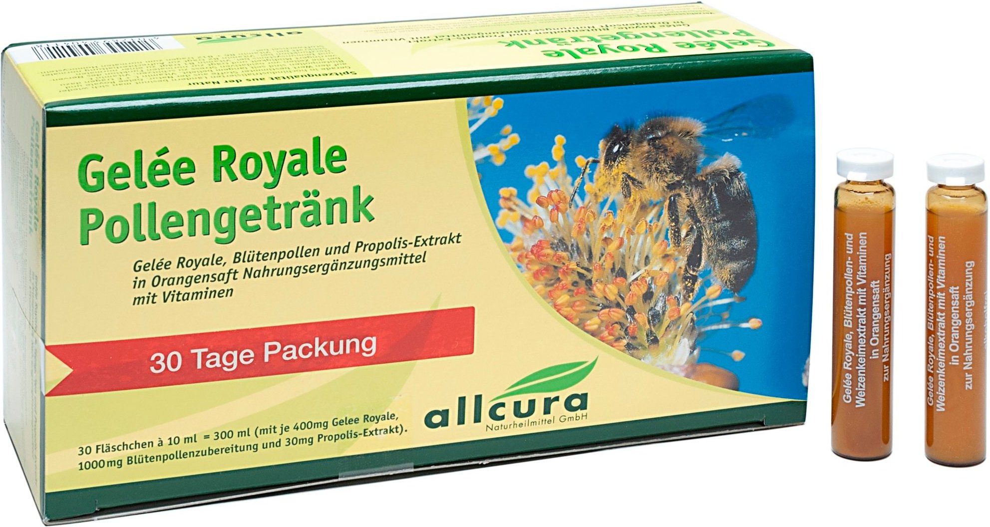 Gelee Royale Pollengetränk Trinkampullen 30x10 ml