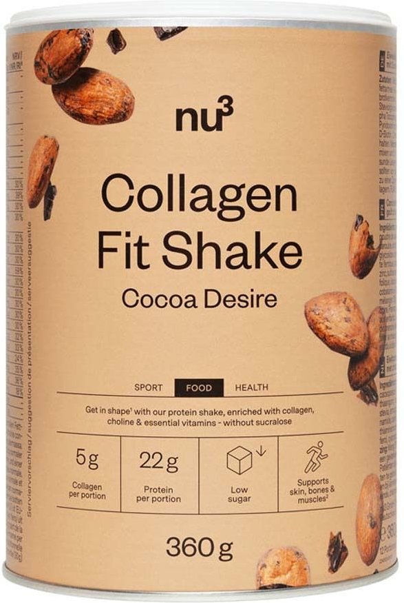 nu3 Collagen Fit Shake Cocoa Desire 360 g Pulver