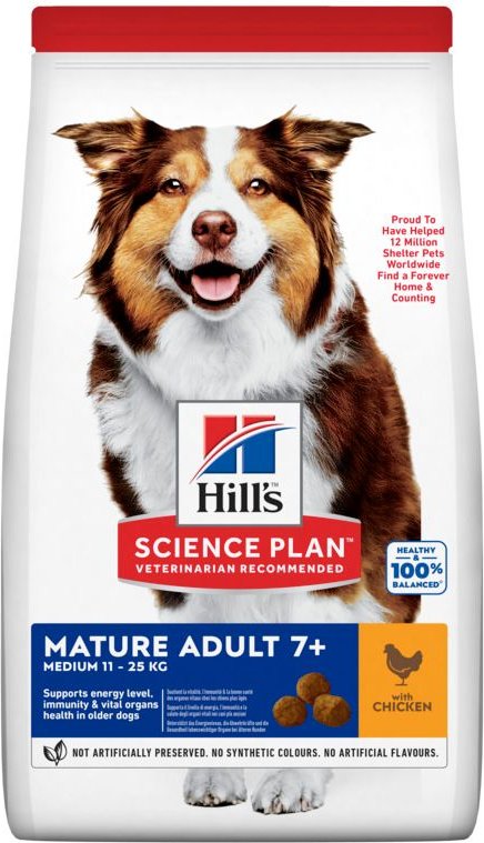 Hill's Science Plan Canine Mature Medium Hond met Kip 14kg 14 kg Futter
