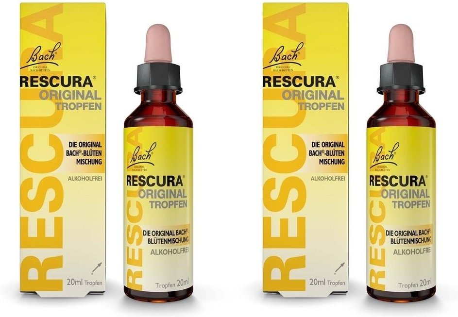 Bachblüten Original Rescura Tropfen alkoholfrei x2 2x20 ml