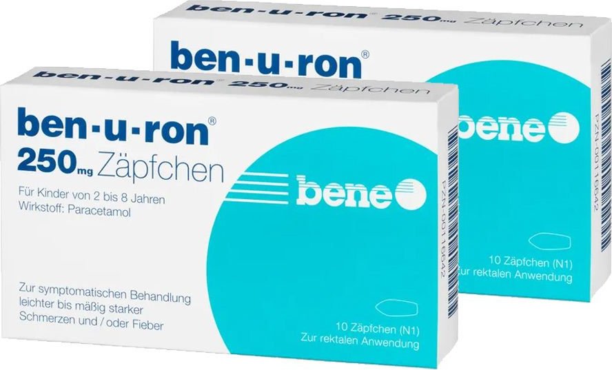 ben-u-ron 250 mg x2 2x10 St Kleinkinder-Suppositorien