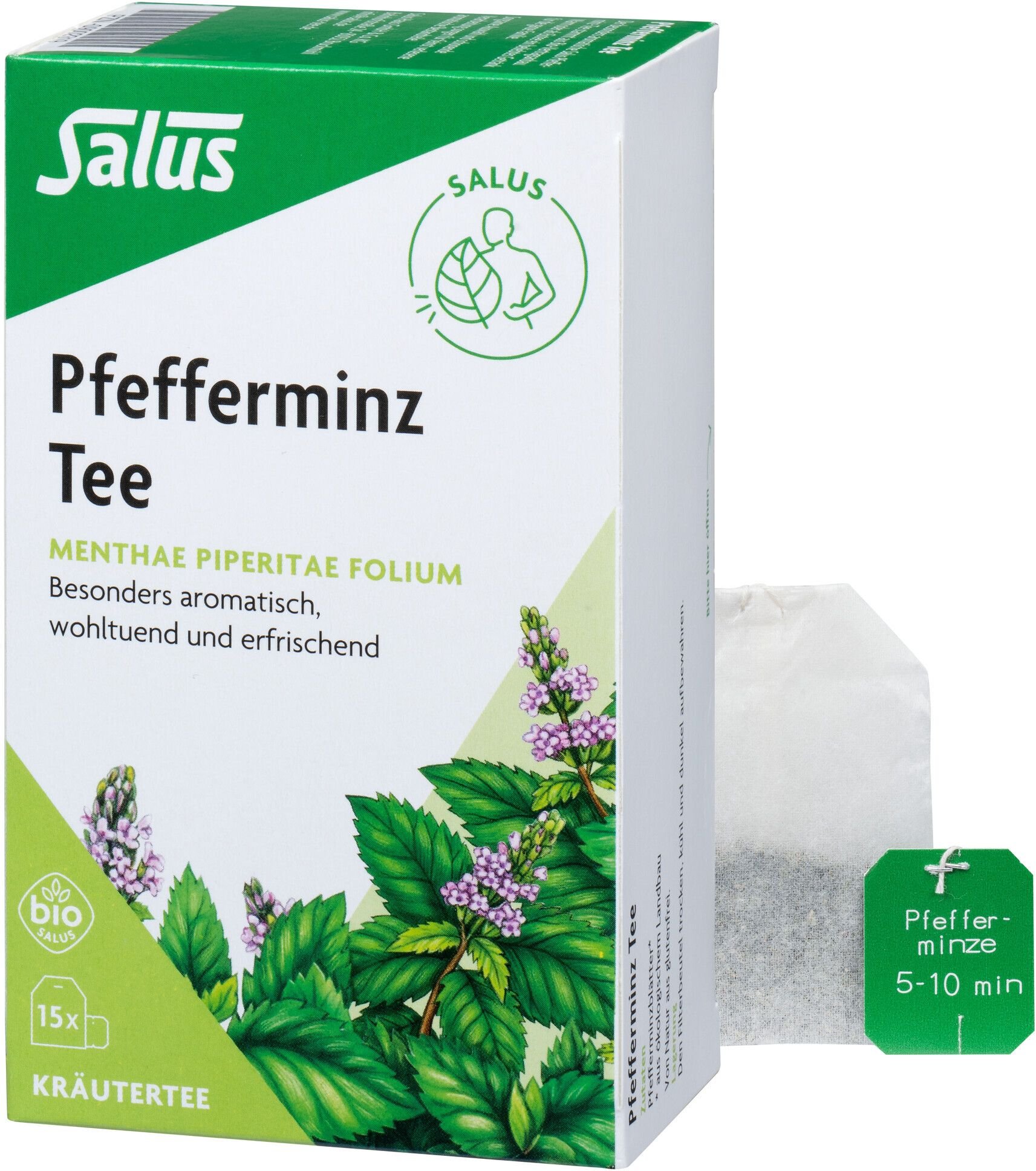 Thumbnail - Pfefferminz TEE Menthae piperitae folium Bio Salus 15 St Filterbeutel